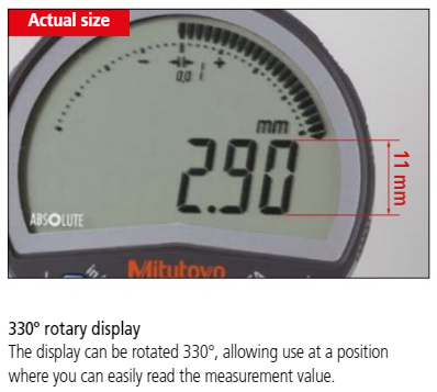 Mitutoyo 543-732B (0.01mm/0.001mm) ABSOLUTE Digital Indicator ID-CX Flat Back 0-50mm (0-2″) 3/8" Stem