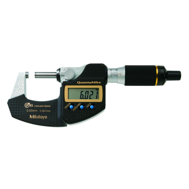 Mitutoyo Digital Micrometer QuantuMike IP65 Inch/Metric, 0-25mm 293-145-30 No Output