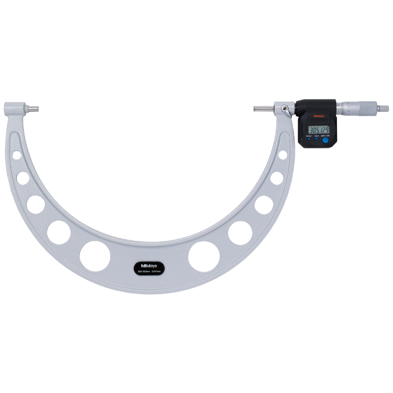 Mitutoyo Digital Micrometer IP65, Inch/Metric 375-400mm/15-16", with Output Item number: 293-785 Ratchet stop