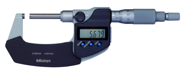 Mitutoyo Digital Micrometer, Non Rotating Spindle 75-100mm 406-253-30